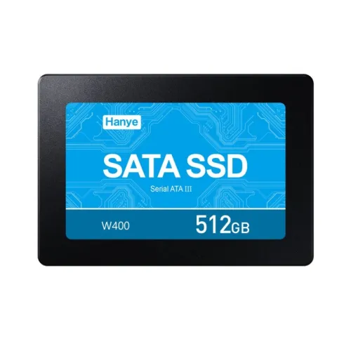 Hanye製 SSD 512GB 内蔵 2.5インチ 7mm SATAIII 6Gb/s R:520MB/s 3D Nand 高耐久TLC アルミ製筐体 W400-512GSY01 国内3年保証