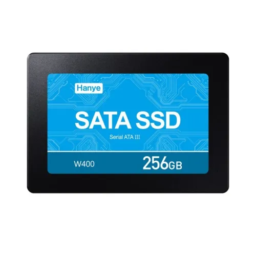 Hanye製 SSD 256GB 内蔵 2.5インチ 7mm SATAIII 6Gb/s R:520MB/s 3D Nand 高耐久TLC アルミ製筐体 W400-256GSY01 国内3年保証
