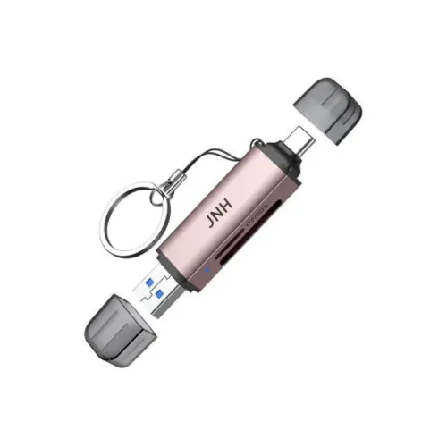 JNH SDカードリーダー USB 3.2 Gen 1 UHS-I DDR200モード Type-C OTG対応 5Gbps 190MB/ｓ 2-in-1 SDXC microSDXCカードリーダー 1年間