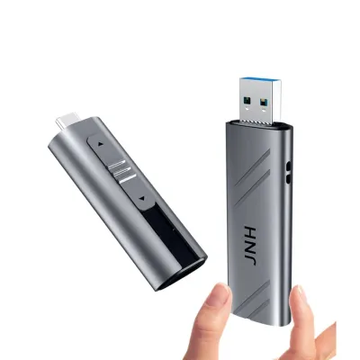 JNH ポータブル SSD 外付け 1TB 1050MB/s USB3.2 Gen2 10Gbps Type-A/Type-C 両対応 3D TLC 新型PS5/PS5/PS4対応 アルミ筐体 PC／TV／PS4向け SSD-PU10GR1T 3年保証