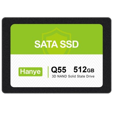 Hanye SSD 512GB 内蔵型 2.5インチ 7mm SATAIII 6Gb/s 550MB/s 3D NAND採用 Q55 アルミ製筐体 PS4検証済み 国内3年保証