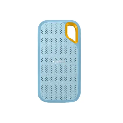 SanDisk Extreme ポータブルSSD 2TB USB3.2 Gen2 R:1050MB/s W:1000MB/s 外付けSSD SDSSDE61-2T00-G25B 海外パッケージ スカイブルー 5年保証