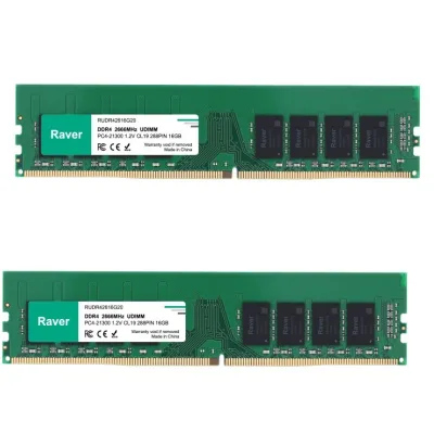 Raver デスクトップPC用メモリ PC4-21300(DDR4-2666) 32GB(16GBx2枚