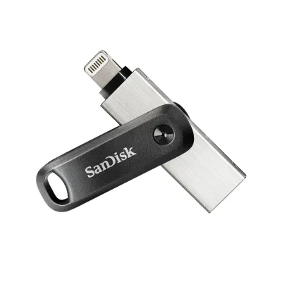 SanDisk USBメモリ64GB iXpand Flash Drive Go iPhone iPad/PC用 Lightning + USB-A 回転式SDIX60N-064G-GN6NN海外パッケージ
