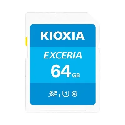 Kioxia SDカード SDXCカード 64GB EXCERIA UHS-I U1 超高速100MB/S Class10 LNEX1L064GG4海外パッケージ