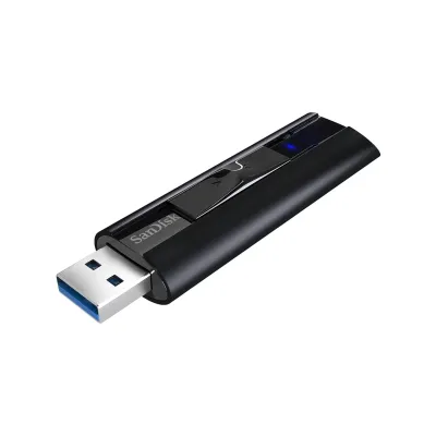 SanDisk サンディスク ExtremePro USBメモリ128GB USB3.2 Gen1 R:420MB/s W380MB/s スライド式 SDCZ880-128G-G46 海外パッケージ