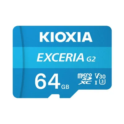 Kioxia マイクロsdカード microSDXC 64GB UHS-I U3 R:100MB/s W:50MB/s Class10 V30 A1 4K UltraHD対応 LMEX2L064GC4海外パッケージ Nintendo Switch対応