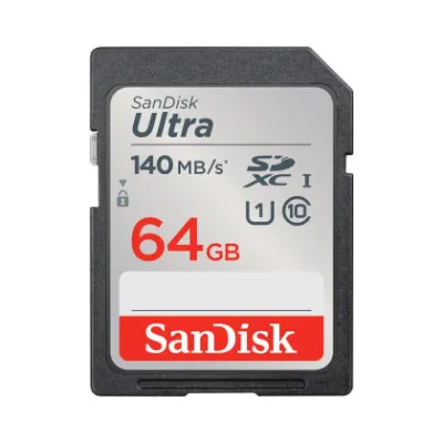 SanDisk サンディスク 64GB SDXCカード SDカード Ultra Class10 UHS-I R:140MB/s SDSDUNB-064G-GN6IN 海外パッケージ