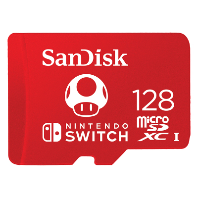 マイクロsdカード microSDXC 128GB for Nintendo Switch SanDisk UHS-I U3 R:100MB/s W:90MB/s SDSQXAO-128G-GNCZN海外向けパッケージ