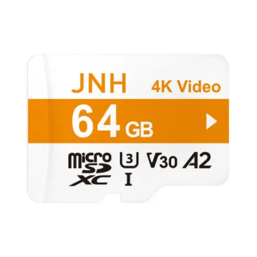 JNH マイクロsdカード microSDXC 64GB R:100MB/s W:80MB/s UHS-I U3 V30 4K Ultra HD A2対応 Nintendo Switch/GoPro動作確認済 MD-064GUHD 5年保証