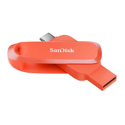 USBメモリ256GB SanDisk USB 3.2 Gen 1 Type--A/Type-C 両コネクタ搭載 回転式 Phone Drive for Android R:100MB/s SDDDC6-256G 海外パッケージ
