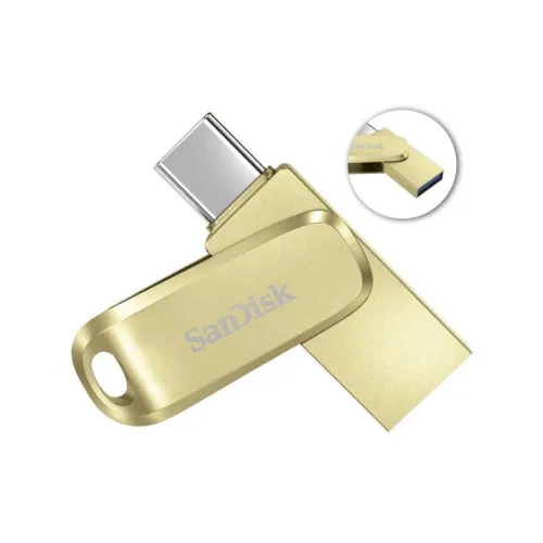 SanDisk USBメモリ256GB USB3.2 Gen1-A/Type-C 両コネクタ搭載Ultra Dual Drive Luxe R:400MB/s SDDDC4-256G-G46GD 海外パッケージ