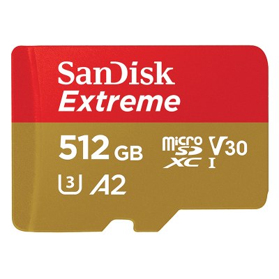 マイクロsdカード microSDXC 512GB SanDisk UHS-I U3 V30 A2 4K R:190MB/s W:130MB/s SDSQXAV-512G-GN6MN 海外パッケージ