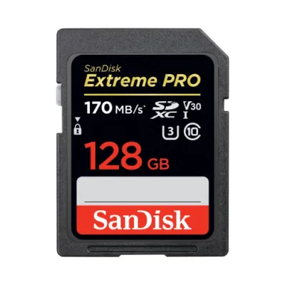 SanDisk Extreme Pro SDカード UHS-I U3 SDXCカード 128GB class10 170MB/s V30 4K Ultra HD対応 SDSDXXY-128G-GN4IN 海外向けパッケージ品