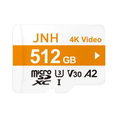JNH マイクロsdカード microSDXC 512GB R:100MB/S W:85MB/S Class10 UHS-I U3 V30 4K Ultra HD A2対応 MD-512GUHD 5年保証