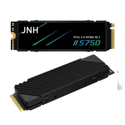 JNH SSD 4TB 3D NAND TLC PCIe Gen4x4 NVMe 1.4 M.2 2280 ヒートシンク搭載R:7300MB/s W:6500MB/s 高耐久 PS5 Pro/PS5 Slim/PS5動作確認済み S750-4TNVHS 5年保証