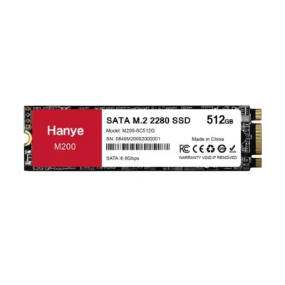 Hanye SSD 512GB 内蔵 SATA M.2 2280 SATA III 6.0Gb/s 550MB/s M200-SC512G 国内3年保証