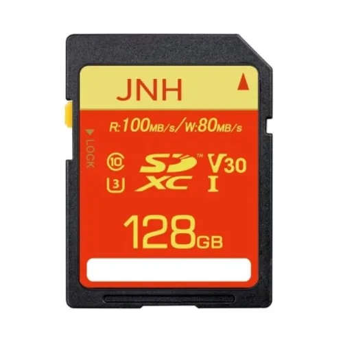 JNHブランド SDカード SDXCカード 128GB 超高速R:100MB/s W:80MB/s Class10 UHS-I U3 V30対応4K Ultra HD JP01 5年保証