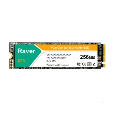 Raver 内蔵型 SSD 256GB PCIe Gen3x4 M.2 NVMe 2280 3300MB/s 3D NAND RE3-P1A256GB 3年保証