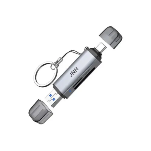 JNH SDカードリーダー USB 3.2 Gen 1 UHS-I DDR200モード Type-C OTG対応 5Gbps 190MB/ｓ 2-in-1 SDXC microSDXCカードリーダー 1年間