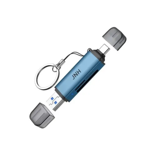 JNH SDカードリーダー USB 3.2 Gen 1 UHS-I DDR200モード Type-C OTG対応 5Gbps 190MB/ｓ 2-in-1 SDXC microSDXCカードリーダー 1年間
