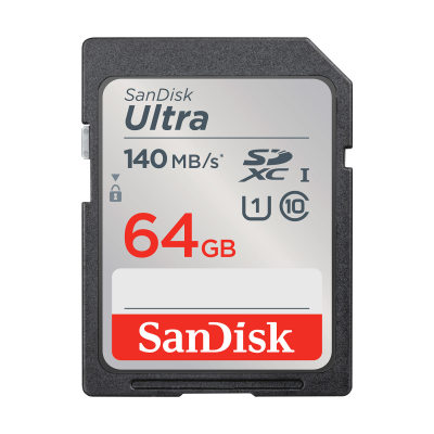 64GB SDXCカード SDカード SanDisk サンディスク Ultra Class10 UHS-I R:140MB/s SDSDUNB-064G-GN6IN 海外パッケージ