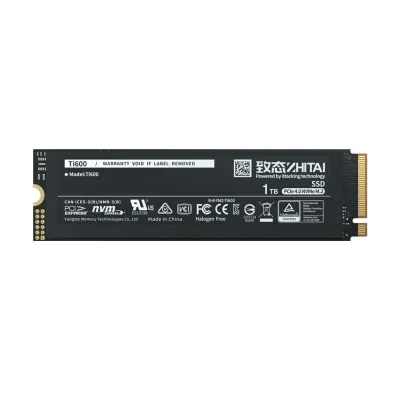 YMTC ZHITAI 1TB 内蔵SSD M.2 2280 R:7000MB/s W:6000MB/s PCIe 4.0 NVMe 2.0 PS5 Pro/PS5 Slim/PS5動作確認済み ZTSS2EB07D23MC 5年保証