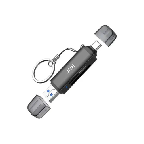 JNH SDカードリーダー USB 3.2 Gen 1 UHS-I DDR200モード Type-C OTG対応 5Gbps 190MB/ｓ 2-in-1 SDXC microSDXCカードリーダー 1年間